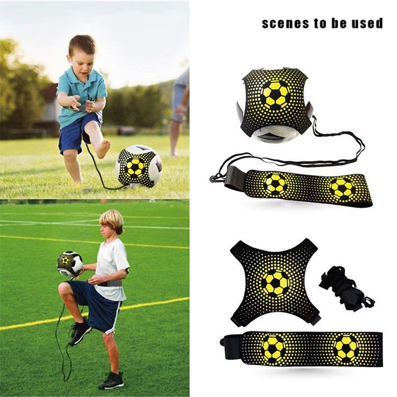 Outdoor Sports Toy Ball with Elastic Swing Football Training Auxiliary Package Physical Exercise Personal Skills Practice Straps