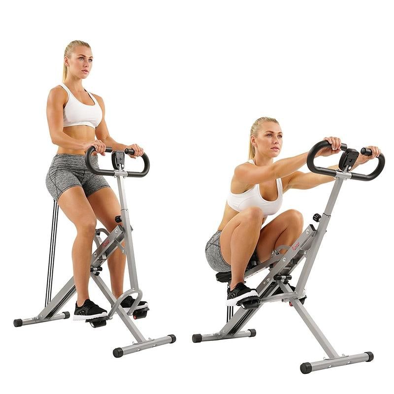 Sunny Health & Fitness Squat Assist Row-N-Ride Trainer for Glutes Workout