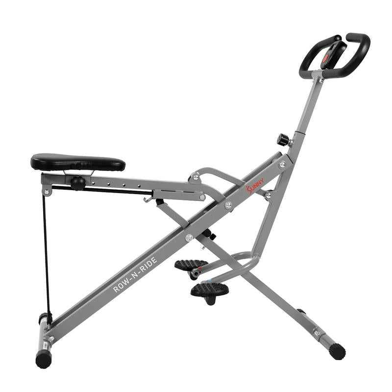 Sunny Health & Fitness Squat Assist Row-N-Ride Trainer for Glutes Workout