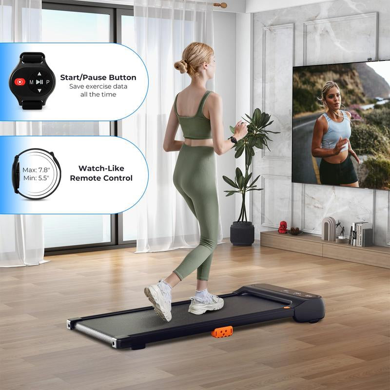 Giantex-Walking Pad / 2 in 1 Folding Treadmill, under Desk Electric Treadmill, Installation-Free with Remote Control, LED Display, Portable Walking Jogging for Home Office