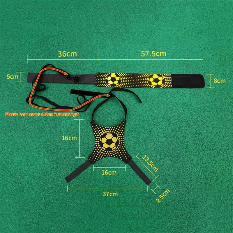 Outdoor Sports Toy Ball with Elastic Swing Football Training Auxiliary Package Physical Exercise Personal Skills Practice Straps