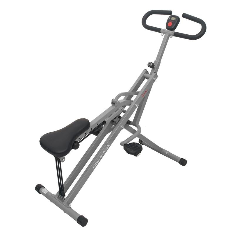 Sunny Health & Fitness Squat Assist Row-N-Ride Trainer for Glutes Workout